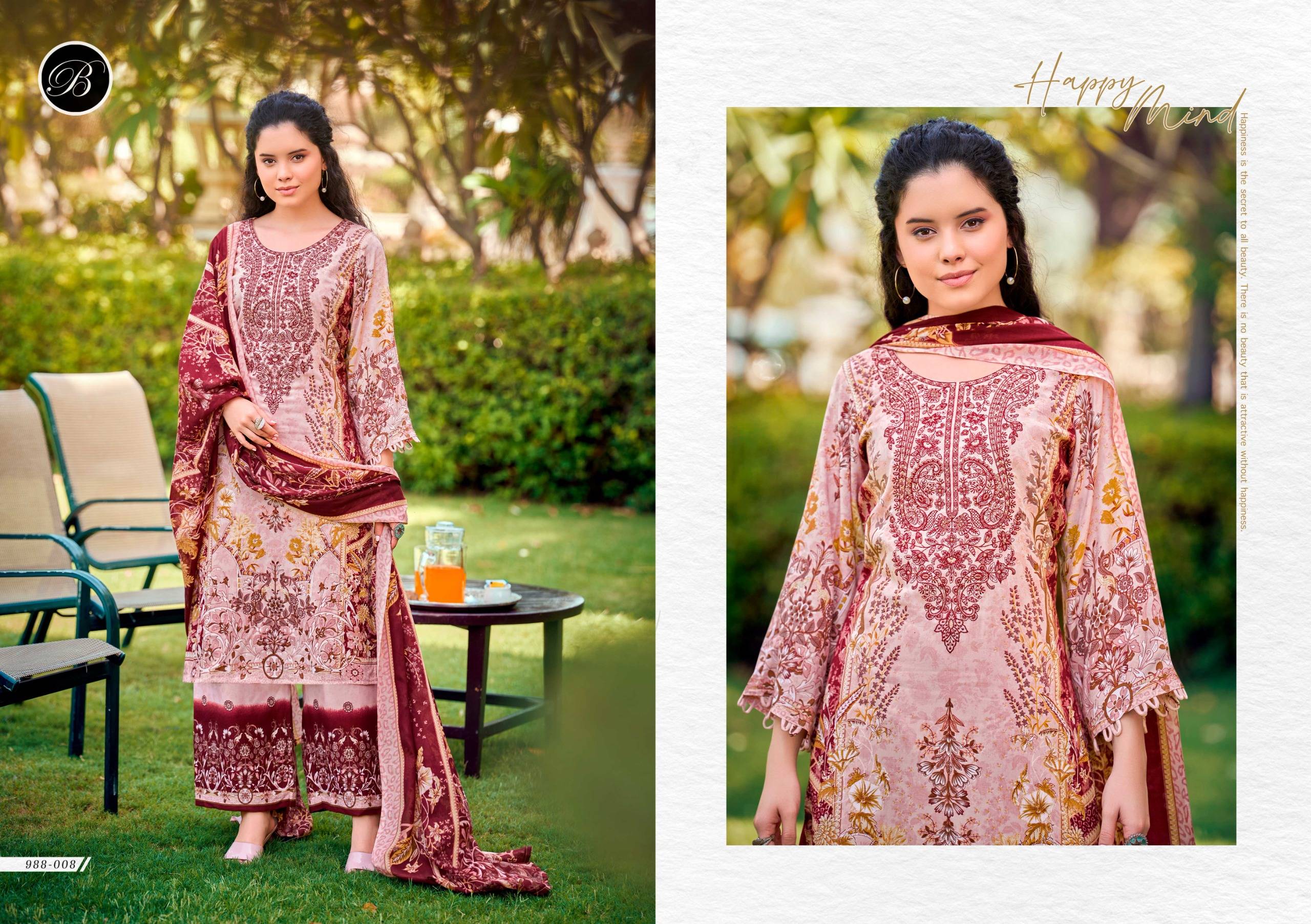 DILSHAD VOL 6 BY BELLIZA DESIGNER 01 To 08 Series Indian Traditional casual wear Pakistani Pure Viscose dresses At Wholesale Price